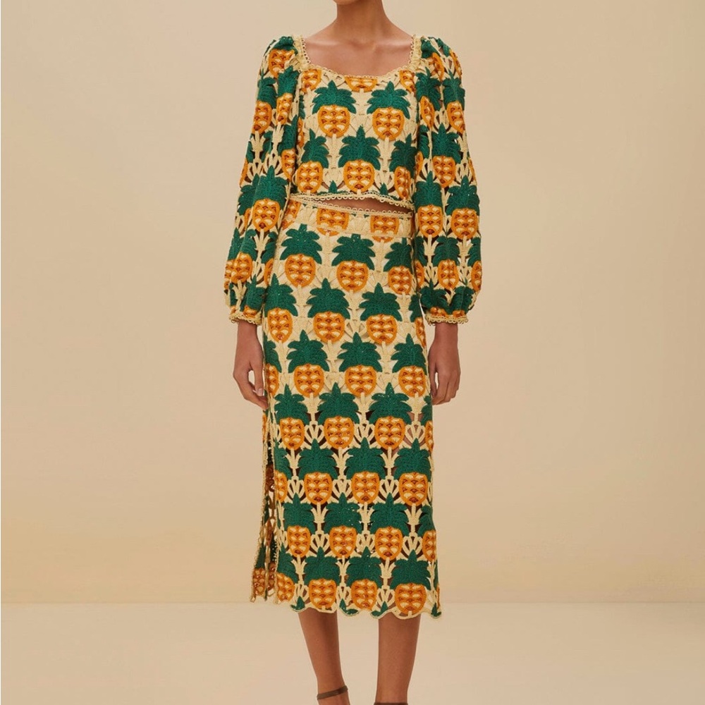 Pineapple Crochet Skirt
